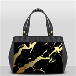 Marble Black, Kiss, Gold, Pretty Oversize Office Handbag