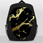 Marble Black, Kiss, Gold, Pretty Backpack Bag