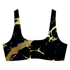 Marble Black, Kiss, Gold, Pretty Cross Back Hipster Bikini Set from ArtsNow.com Front