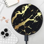 Marble Black, Kiss, Gold, Pretty Wireless Fast Charger(Black)