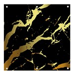 Marble Black, Kiss, Gold, Pretty Banner and Sign 4  x 4 