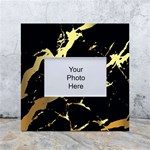 Marble Black, Kiss, Gold, Pretty White Box Photo Frame 4  x 6 