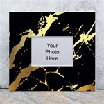 Marble Black, Kiss, Gold, Pretty White Wall Photo Frame 5  x 7 