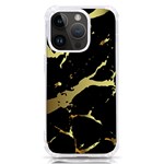 Marble Black, Kiss, Gold, Pretty iPhone 14 Pro TPU UV Print Case