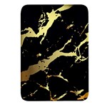 Marble Black, Kiss, Gold, Pretty Rectangular Glass Fridge Magnet (4 pack)