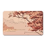 Pastel Nature , Art, Blue, Cute, Nature, Pink Magnet (Rectangular)