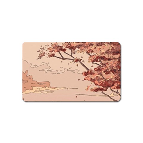 Pastel Nature , Art, Blue, Cute, Nature, Pink Magnet (Name Card) from ArtsNow.com Front