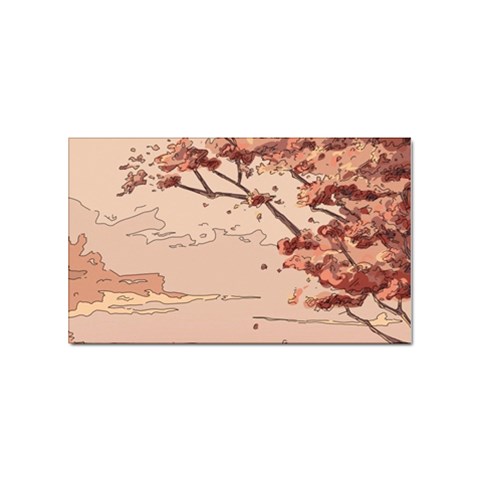 Pastel Nature , Art, Blue, Cute, Nature, Pink Sticker Rectangular (100 pack) from ArtsNow.com Front