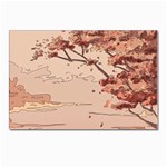 Pastel Nature , Art, Blue, Cute, Nature, Pink Postcard 4 x 6  (Pkg of 10)