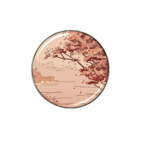 Pastel Nature , Art, Blue, Cute, Nature, Pink Hat Clip Ball Marker (4 pack) from ArtsNow.com Front