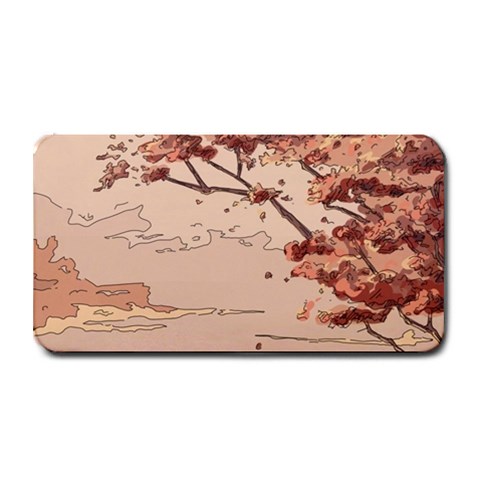 Pastel Nature , Art, Blue, Cute, Nature, Pink Medium Bar Mat from ArtsNow.com 16 x8.5  Bar Mat