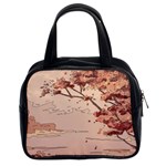 Pastel Nature , Art, Blue, Cute, Nature, Pink Classic Handbag (Two Sides)