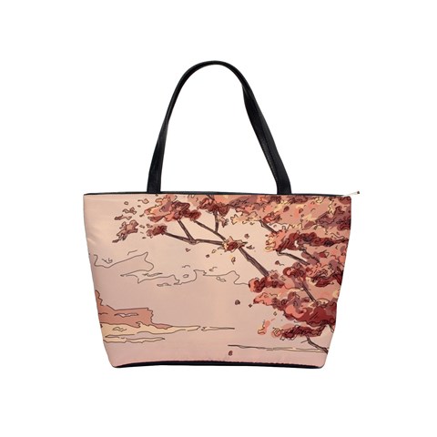 Pastel Nature , Art, Blue, Cute, Nature, Pink Classic Shoulder Handbag from ArtsNow.com Front