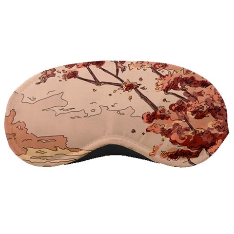 Pastel Nature , Art, Blue, Cute, Nature, Pink Sleep Mask from ArtsNow.com Front