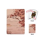 Pastel Nature , Art, Blue, Cute, Nature, Pink Playing Cards Single Design (Mini)