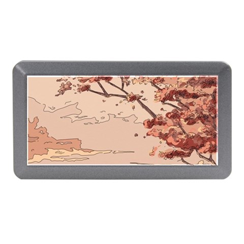 Pastel Nature , Art, Blue, Cute, Nature, Pink Memory Card Reader (Mini) from ArtsNow.com Front