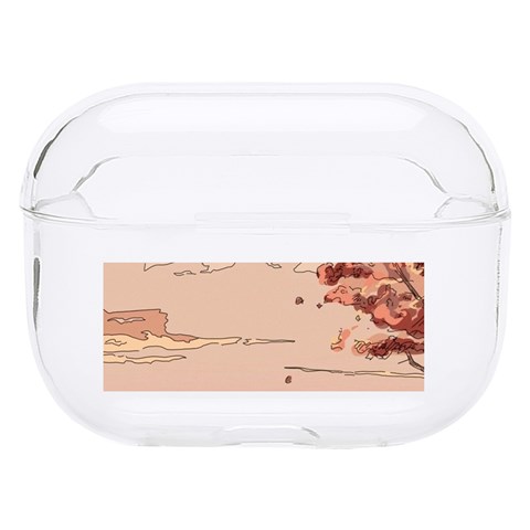 Pastel Nature , Art, Blue, Cute, Nature, Pink Hard PC AirPods Pro Case from ArtsNow.com Front