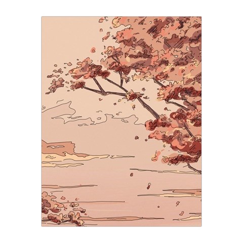 Pastel Nature , Art, Blue, Cute, Nature, Pink Medium Tapestry from ArtsNow.com Front