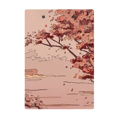 Pastel Nature , Art, Blue, Cute, Nature, Pink A5 Acrylic Clipboard from ArtsNow.com Back