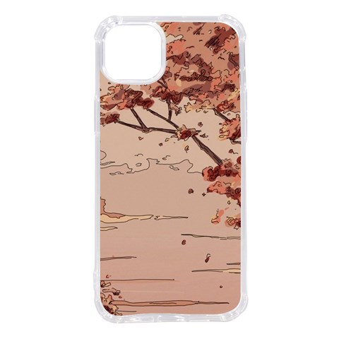 Pastel Nature , Art, Blue, Cute, Nature, Pink iPhone 14 Plus TPU UV Print Case from ArtsNow.com Front