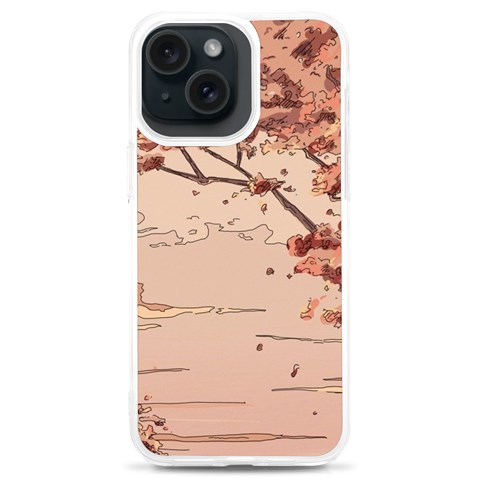 Pastel Nature , Art, Blue, Cute, Nature, Pink iPhone 15 Plus TPU UV Print Case from ArtsNow.com Front