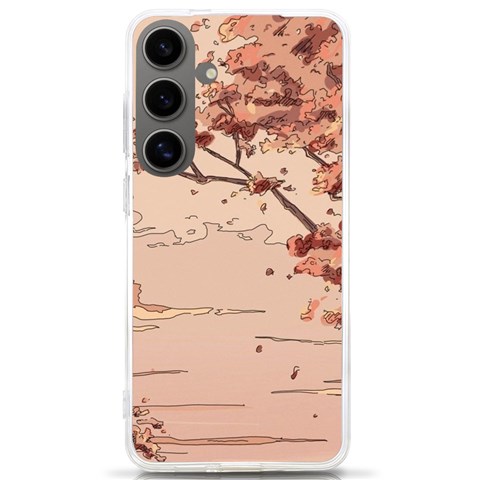 Pastel Nature , Art, Blue, Cute, Nature, Pink Samsung Galaxy S24 Ultra 6.9 Inch TPU UV Case from ArtsNow.com Front