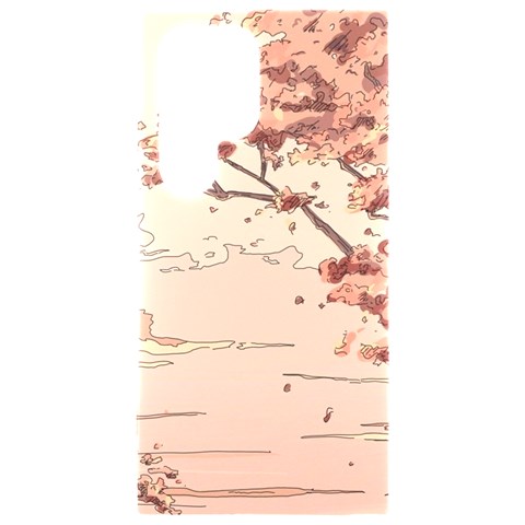 Pastel Nature , Art, Blue, Cute, Nature, Pink Samsung Galaxy S24 Ultra 6.9 Inch Black TPU UV Case from ArtsNow.com Front