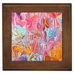 Marbling art Framed Tile