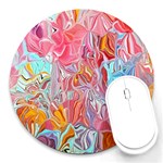 Marbling art Round Mousepad