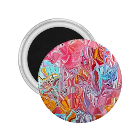 Marbling art 2.25  Magnets from ArtsNow.com Front