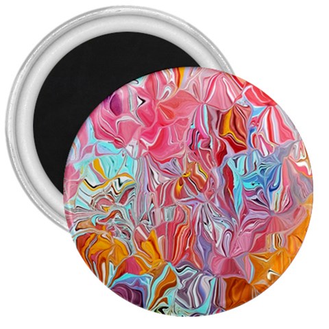 Marbling art 3  Magnets from ArtsNow.com Front