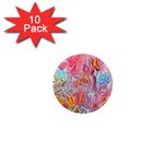 Marbling art 1  Mini Magnet (10 pack) 