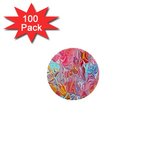 Marbling art 1  Mini Buttons (100 pack)  from ArtsNow.com Front