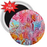 Marbling art 3  Magnets (10 pack) 