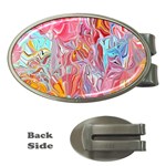 Marbling art Money Clips (Oval) 