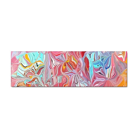 Marbling art Sticker (Bumper) from ArtsNow.com Front