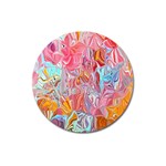 Marbling art Magnet 3  (Round)