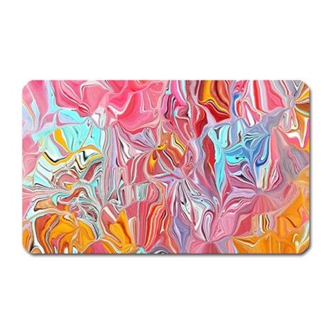 Marbling art Magnet (Rectangular) from ArtsNow.com Front