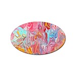 Marbling art Sticker Oval (10 pack)