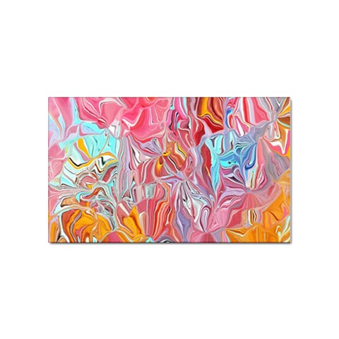 Marbling art Sticker Rectangular (10 pack) from ArtsNow.com Front