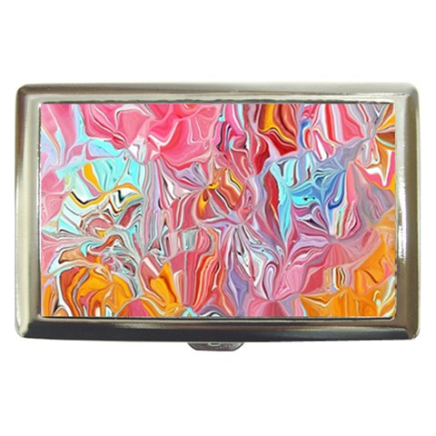 Marbling art Cigarette Money Case from ArtsNow.com Front