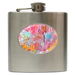 Marbling art Hip Flask (6 oz)