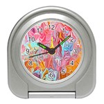 Marbling art Travel Alarm Clock