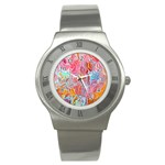 Marbling art Stainless Steel Watch