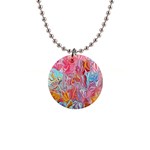 Marbling art 1  Button Necklace