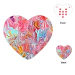 Marbling art Playing Cards Single Design (Heart)