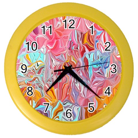 Marbling art Color Wall Clock from ArtsNow.com Front