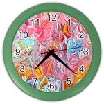 Marbling art Color Wall Clock