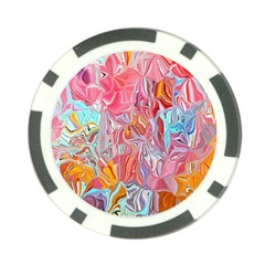 Marbling art Poker Chip Card Guard from ArtsNow.com Front