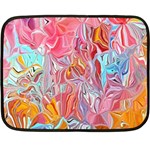 Marbling art Fleece Blanket (Mini)